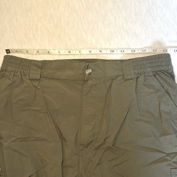 Columbia Nylon GRT Convertible Cargo Pants  Packable Windbreaker Green Mens Med - Picture 11 of 12